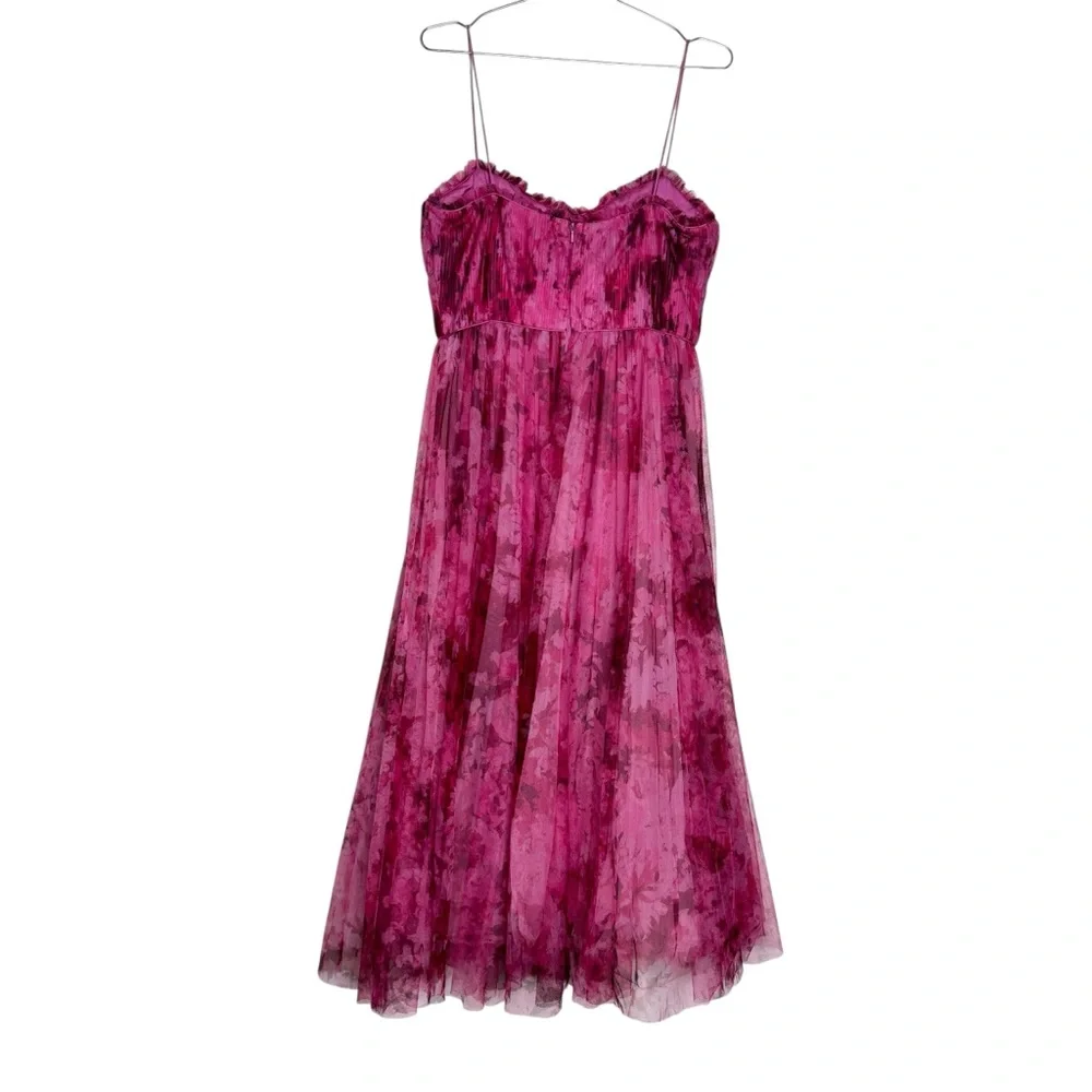 ML Monique Lhuillier Tulle Pink Dress - Picture 10 of 15